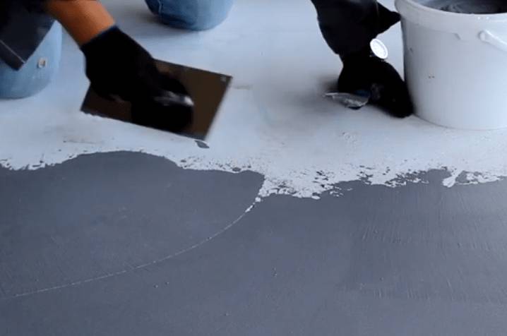 Нанесение микроцемента